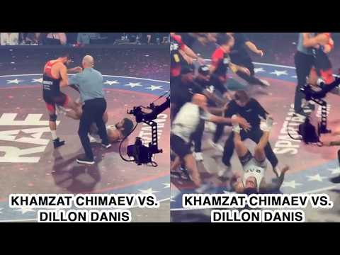 Khamzat Defeats Dillon Danis, Brawl Erupts.
