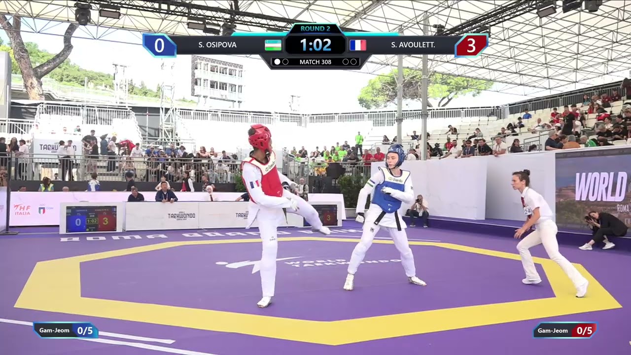308 Round of 32 Women +67kg UZB S OSIPOVA FRA S AVOULETT PGM