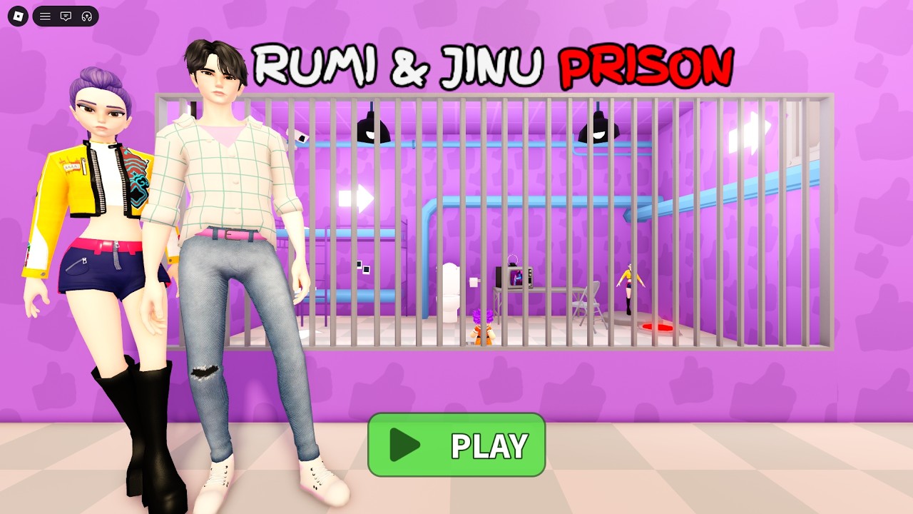 RUMI & JINU PRISON RUN! Obby roblox Gameplay Walkthrough No Death 4K