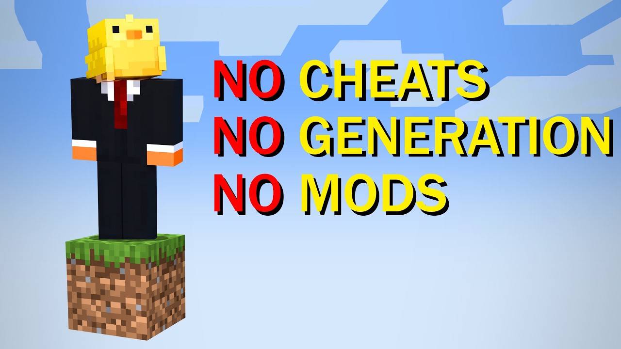 Minecraft, But It's ACTUALLY One BLOCK