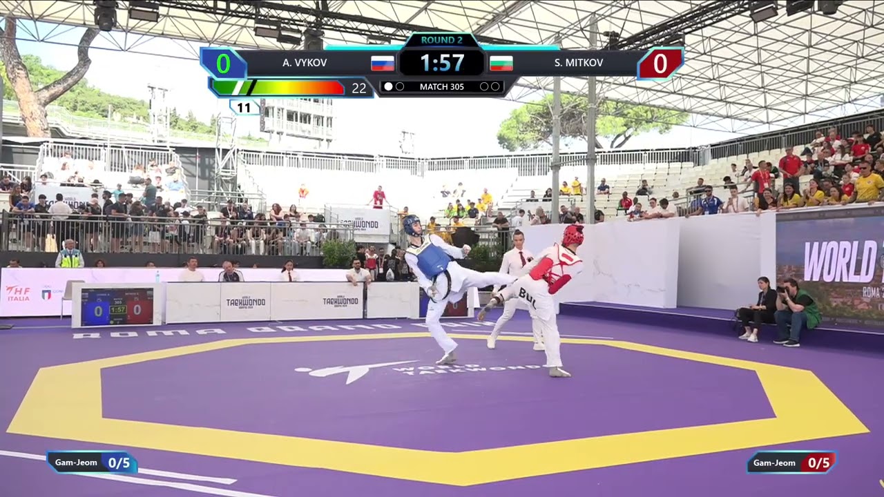 305 Round of 32 Men 68kg RUS A VYKOV BUL S MITKOV PGM