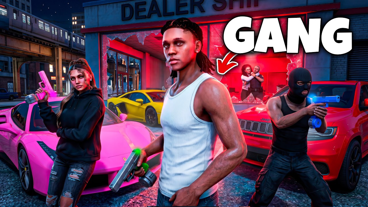 My GANG STOLE EVERY CAR in CHICAGO in GTA 5 RP..