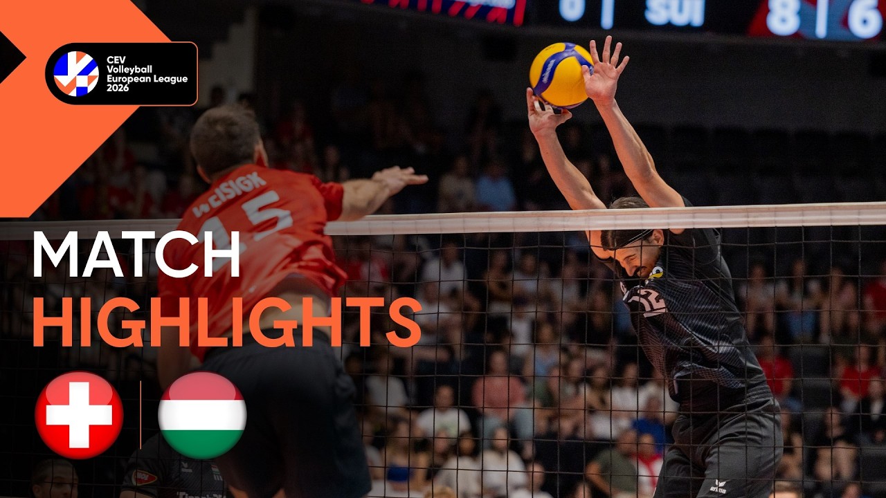 Highlights | Switzerland vs. Hungary | CEV Volleyball European League 2026 | Men