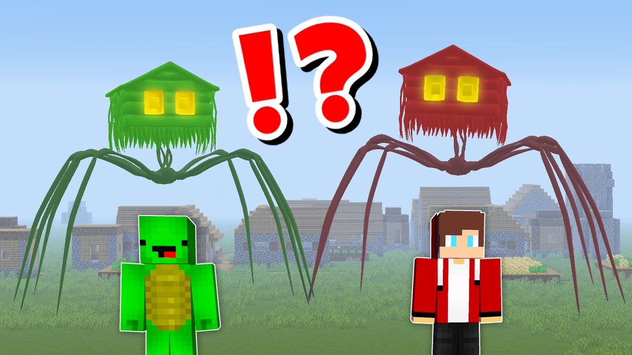 JJ and Mikey Became HOUSE HEAD Monsters CHALLENGE in Minecraft / Maizen