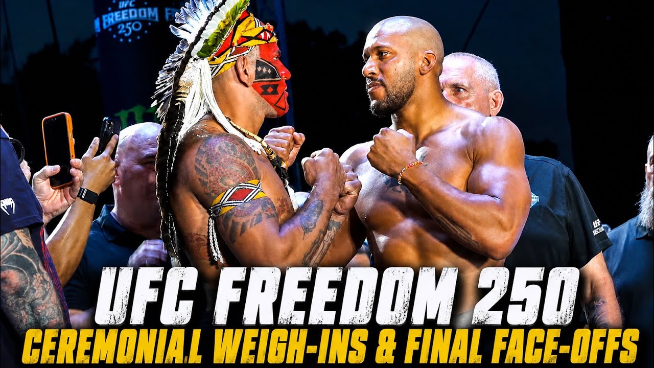 UFC Freedom 250 CEREMONIAL WEIGH-INS - Final Face-Offs 🔥