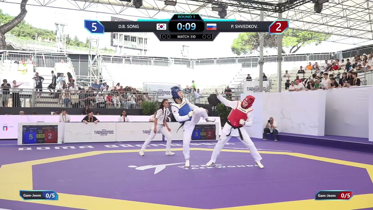 310 Round of 32 Women +67kg KOR D B SONG RUS P SHVEDKOV PGM
