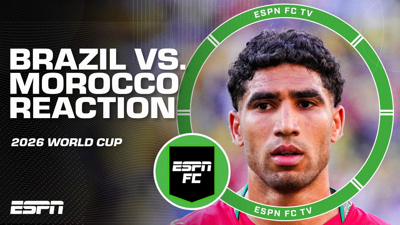Brazil vs. Morocco REACTION 👀 Who will win Group C? | ESPN FC