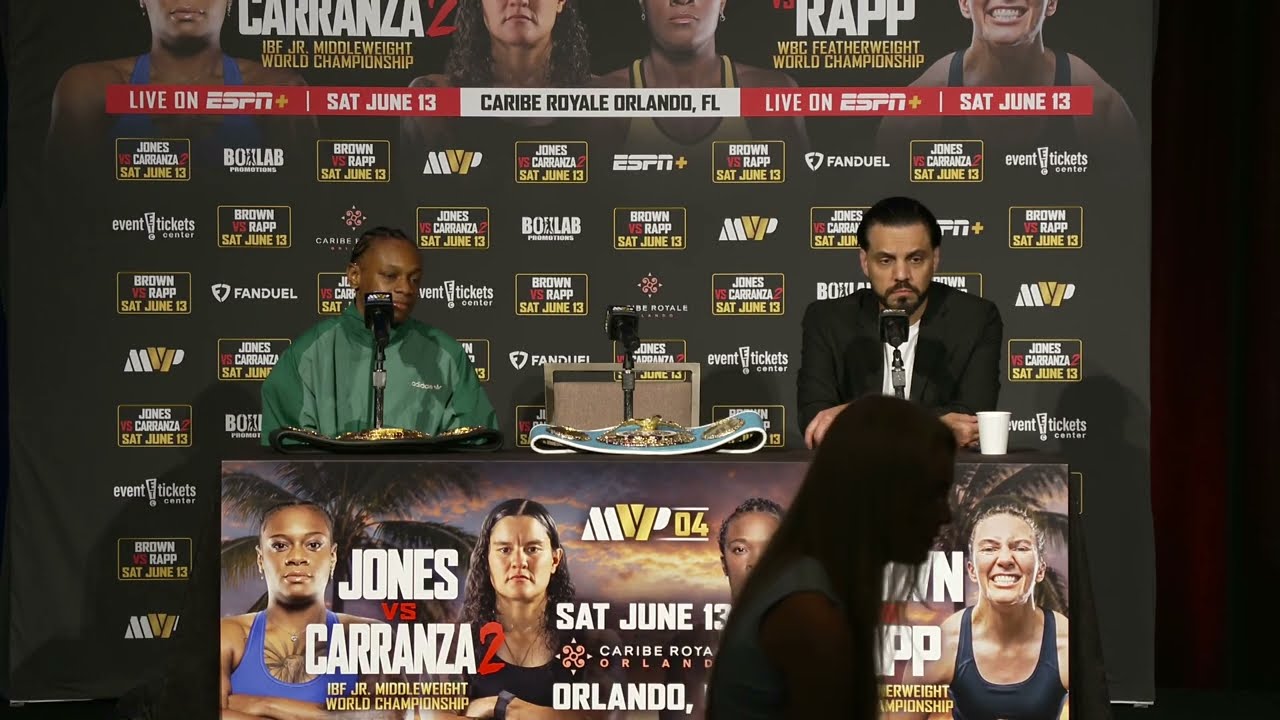 OSHAE JONES - PRESS CONFERENCE | MVPW-04 background