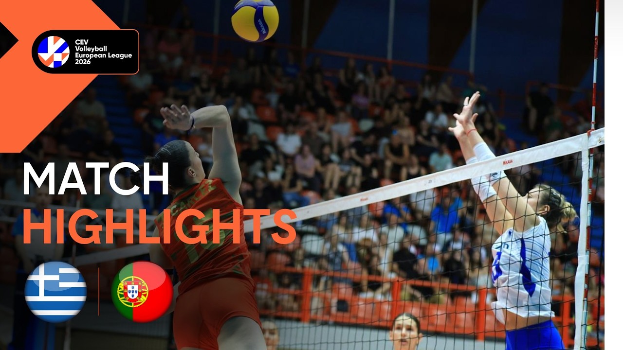 Highlights | Greece vs. Portugal | CEV Volleyball European League 2026 | Women