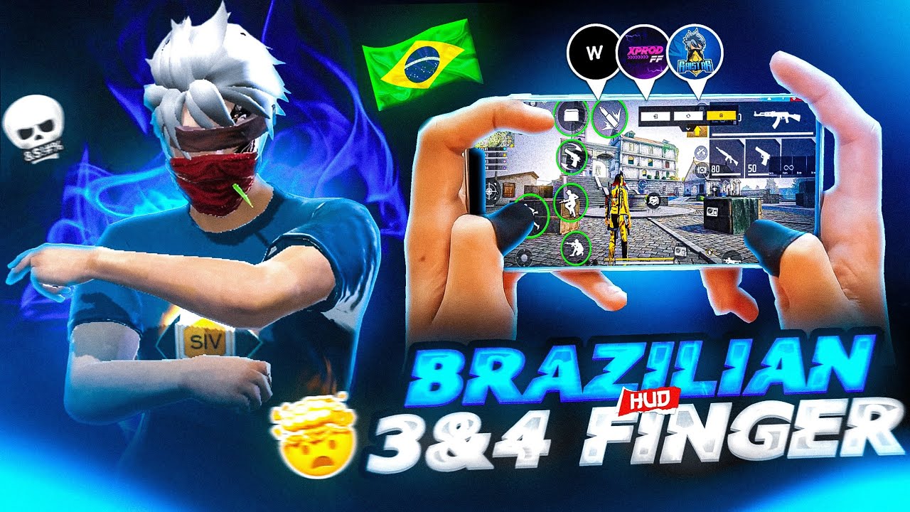 3 AND 4 FINGER BRAZILLIAN 🇧🇷 CUSTOM HUD 🔥| WORLD'S BEST 3 AND 4 FINGER FREESTYLE CUSTOM HUD CODE 😳