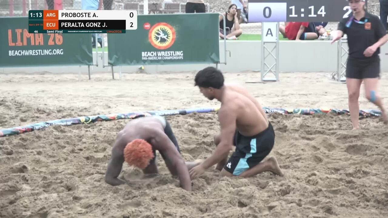 Arnoldo Ariel PROBOSTE (ARG) vs. Jeremy Renzo PERALTA GONZALEZ (ECU) • Semi Final • Men's BW 70Kg