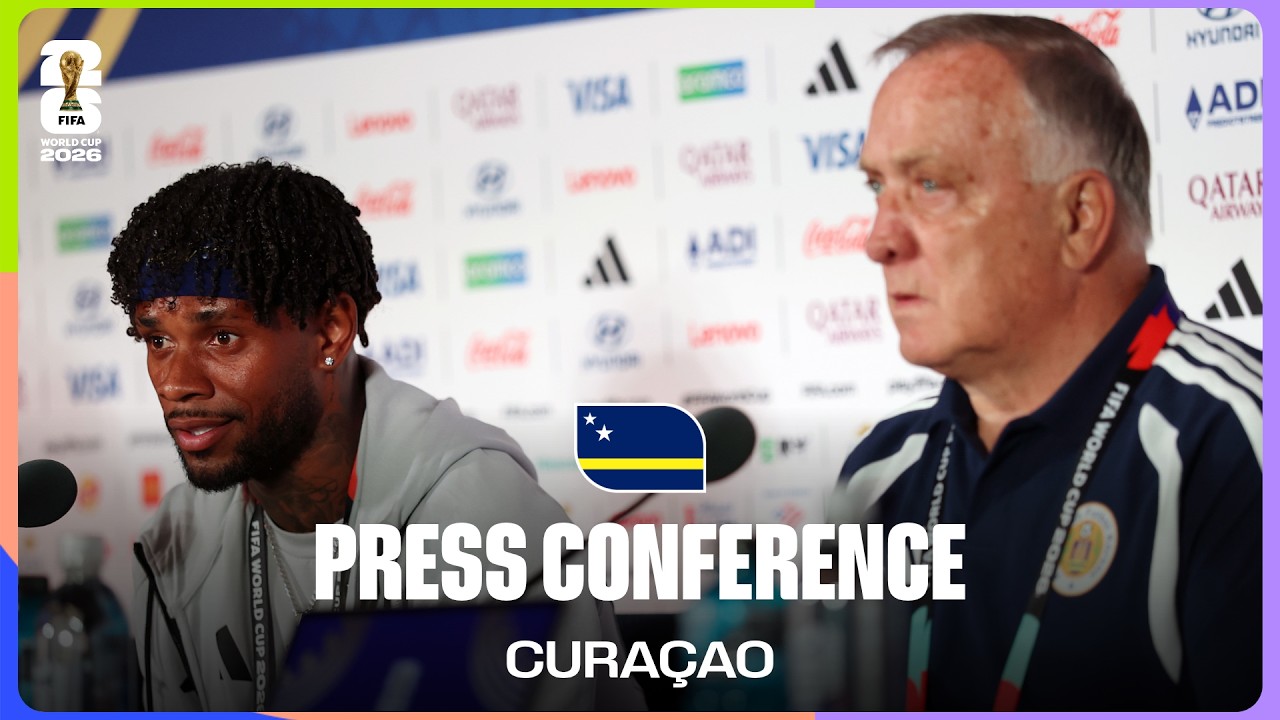 Curacao On Playing Germany  | Dick Advocaat & Leandro Bacuna Answer Questions