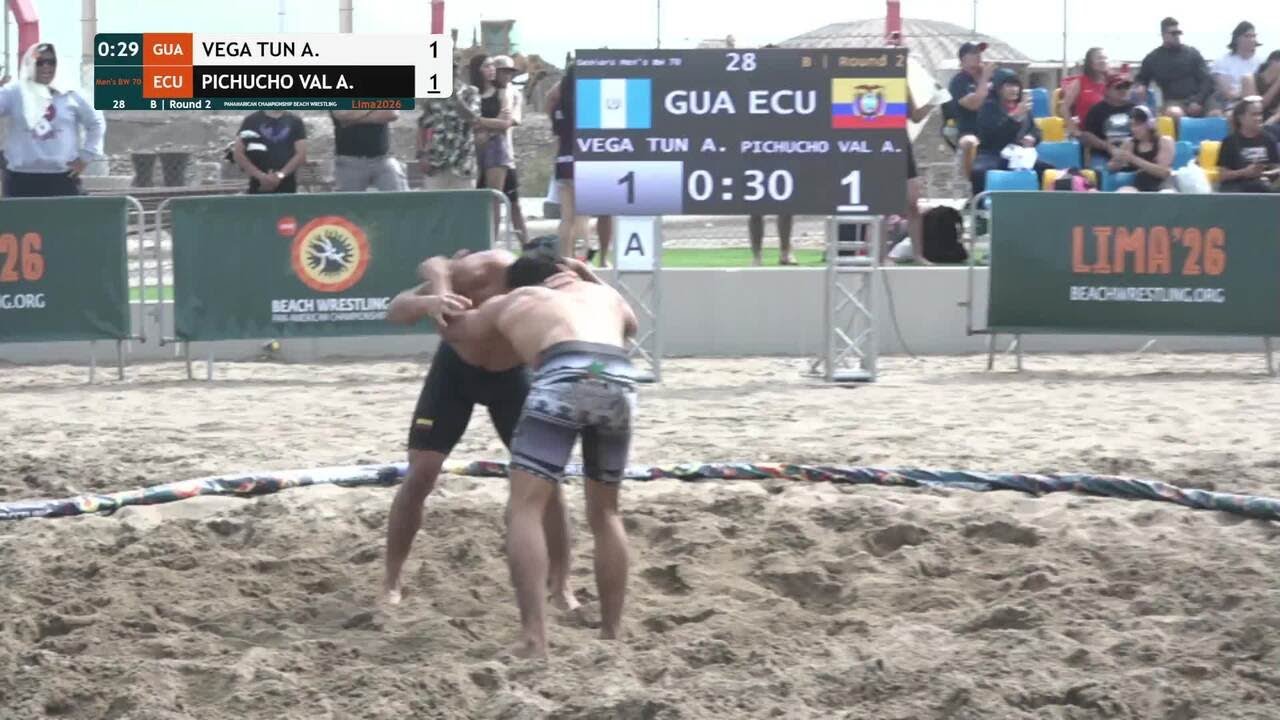 Alex Fernando VEGA TUN (GUA) vs. Alex Israel PICHUCHO VALVERDE (ECU) • B | Round 2 • Men's BW 70Kg