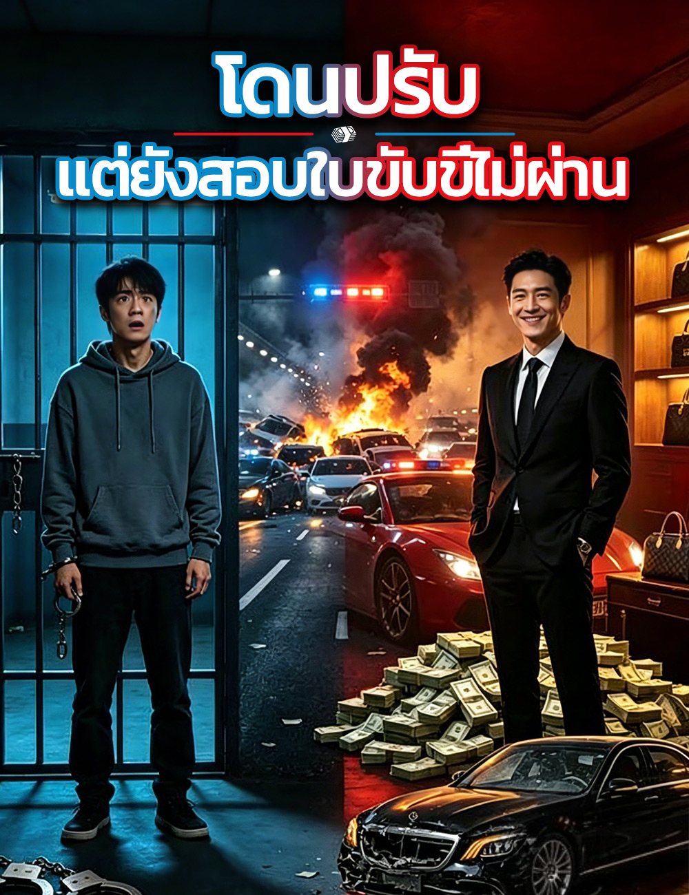 โดนปรับ  แต่ยังสอบใบขับขี่ไม่ผ่าน poster
