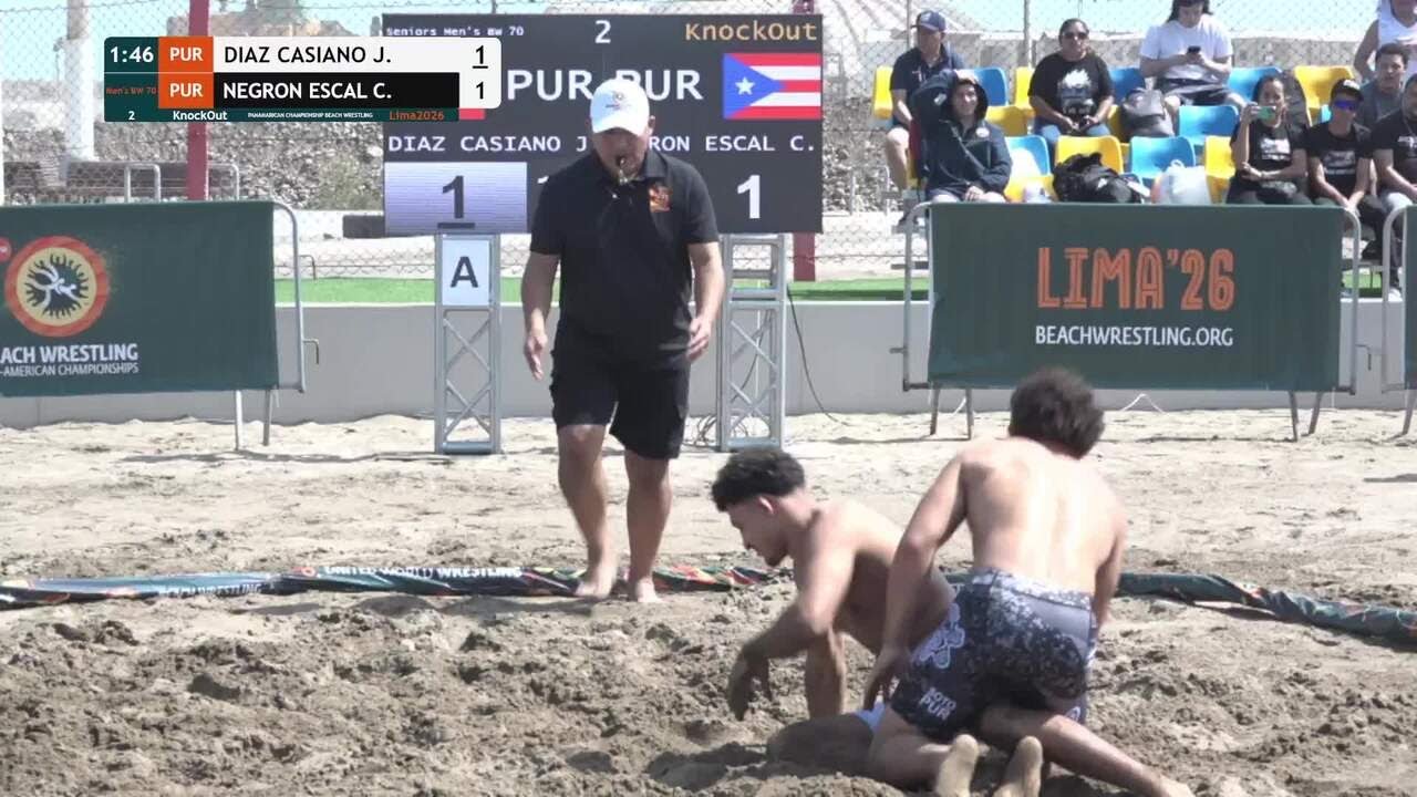 Juan Eli DIAZ CASIANO (PUR) vs. Caleb Nasir NEGRON ESCALERA (PUR) • KnockOut • Men's BW 70Kg