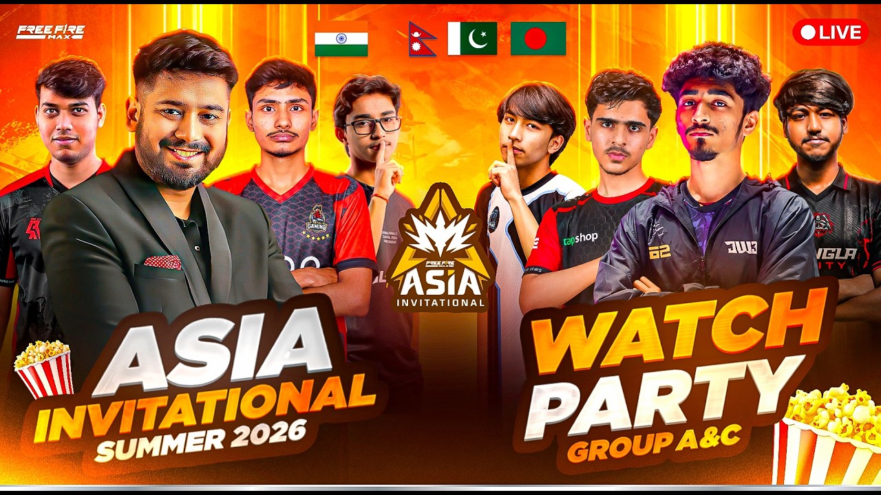 Watch Party FFMAI 2026 Summer | South Asia Day 3 | Grp A - C #freefire #freefirelive #gyangaming
