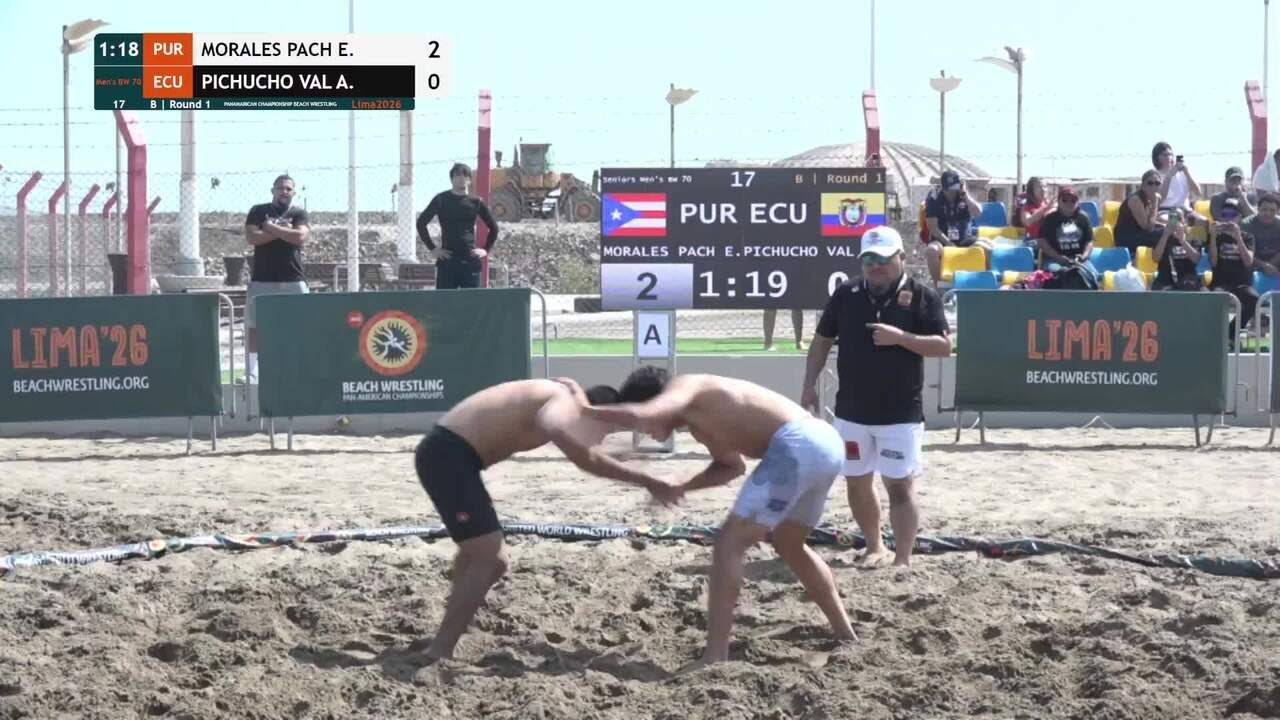 Edwin Johnier MORALES PACHECO (PUR) vs. Alex Israel PICHUCHO VALVERDE (ECU) • B | Round 1 • Men's BW