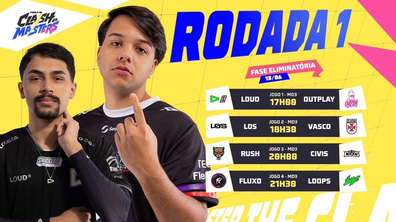 🔥FFCM BR 2026 🏆 RODADA 1 - FASE ELIMINATÓRIA | FREE FIRE AO VIVO🚨 #freefire backdrop