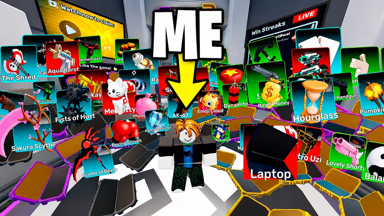 UNBOXING EVERY SKIN as a NOOB in Roblox Rivals!