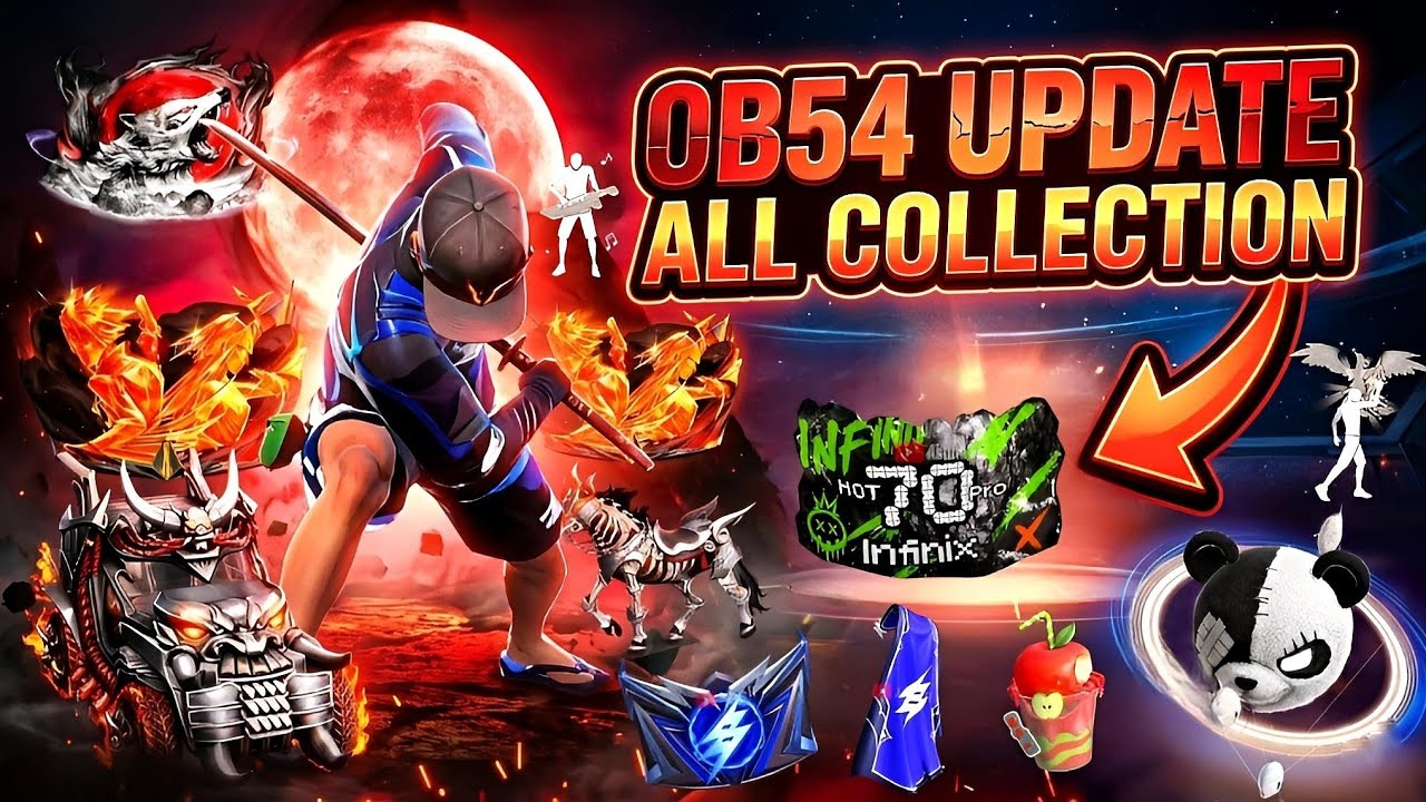 Free Fire OB54 Update Full Review 🔥 New Emotes, Gun Skins & Secret Changes!