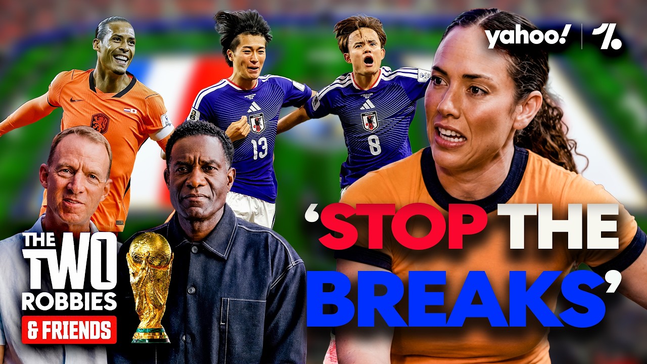 Caitlin Peluffo | ‘I HATE hydration breaks!’ | The Two Robbies & Friends, presented by Pepsi background