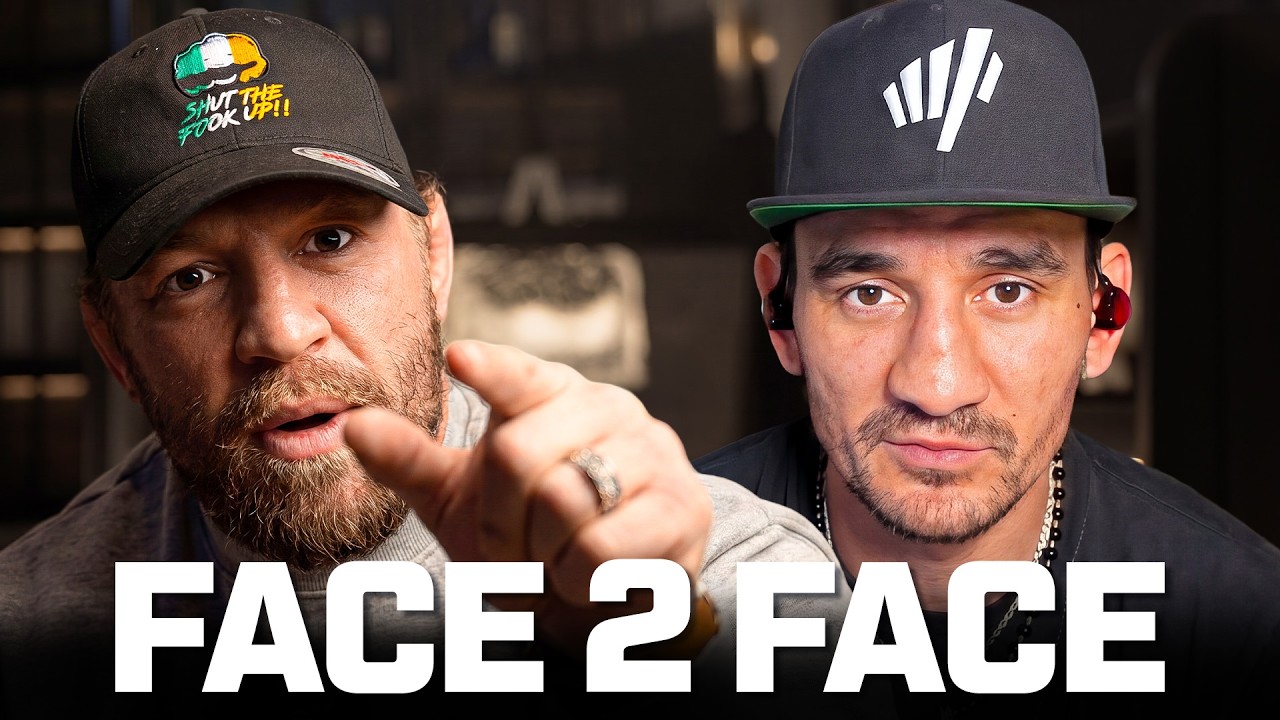 Conor McGregor and Max Holloway Meet Again 😳 | UFC 329 Interview background