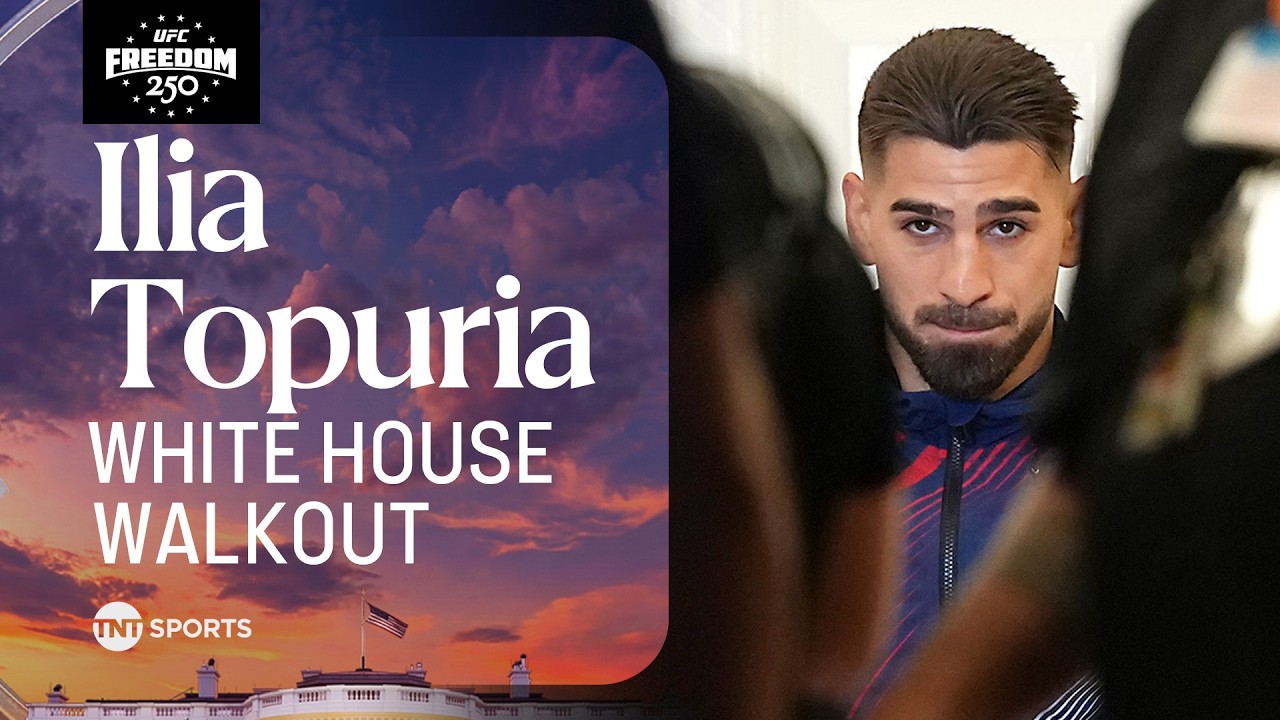 EL MATADOR! Ilia Topuria's LEGENDARY Walkout At The White House đ„ #UFCFreedom250