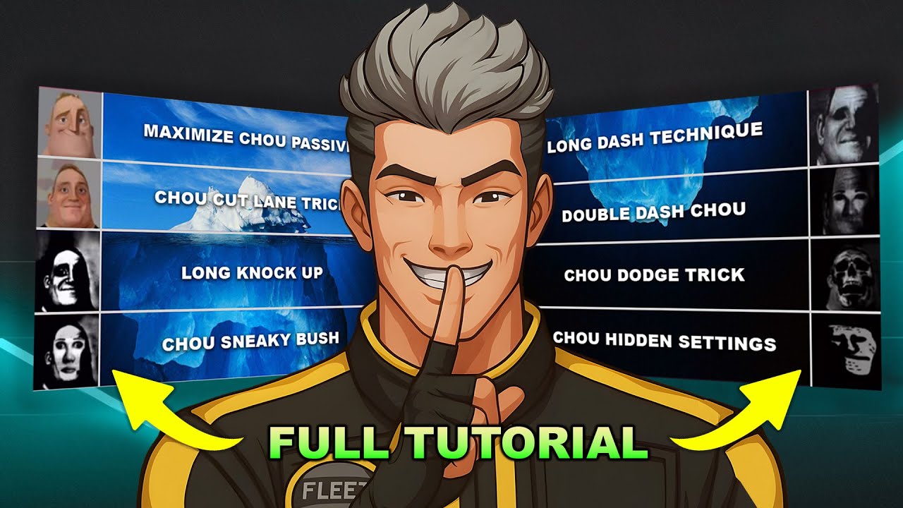TUTORIAL CHOU!! ONLY 1% KNEW THIS TRICK (global chou full advanced tutorial) - Mobile Legends background