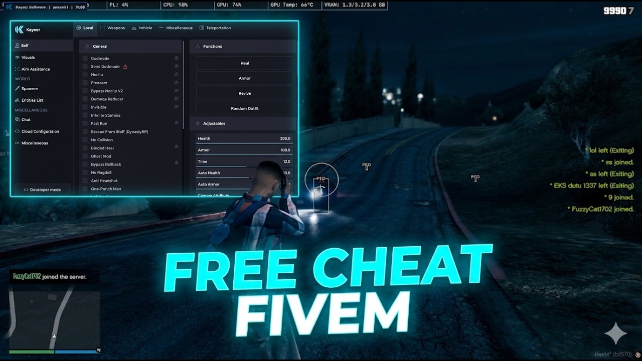BEST FIVEM CHEATS FOR *FREE* (in 2026) ЁЯУв