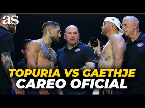 El TENSO CAREO entre ILIA TOPURIA y JUSTIN GAETHJE antes de su pelea en UFC CASA BLANCA