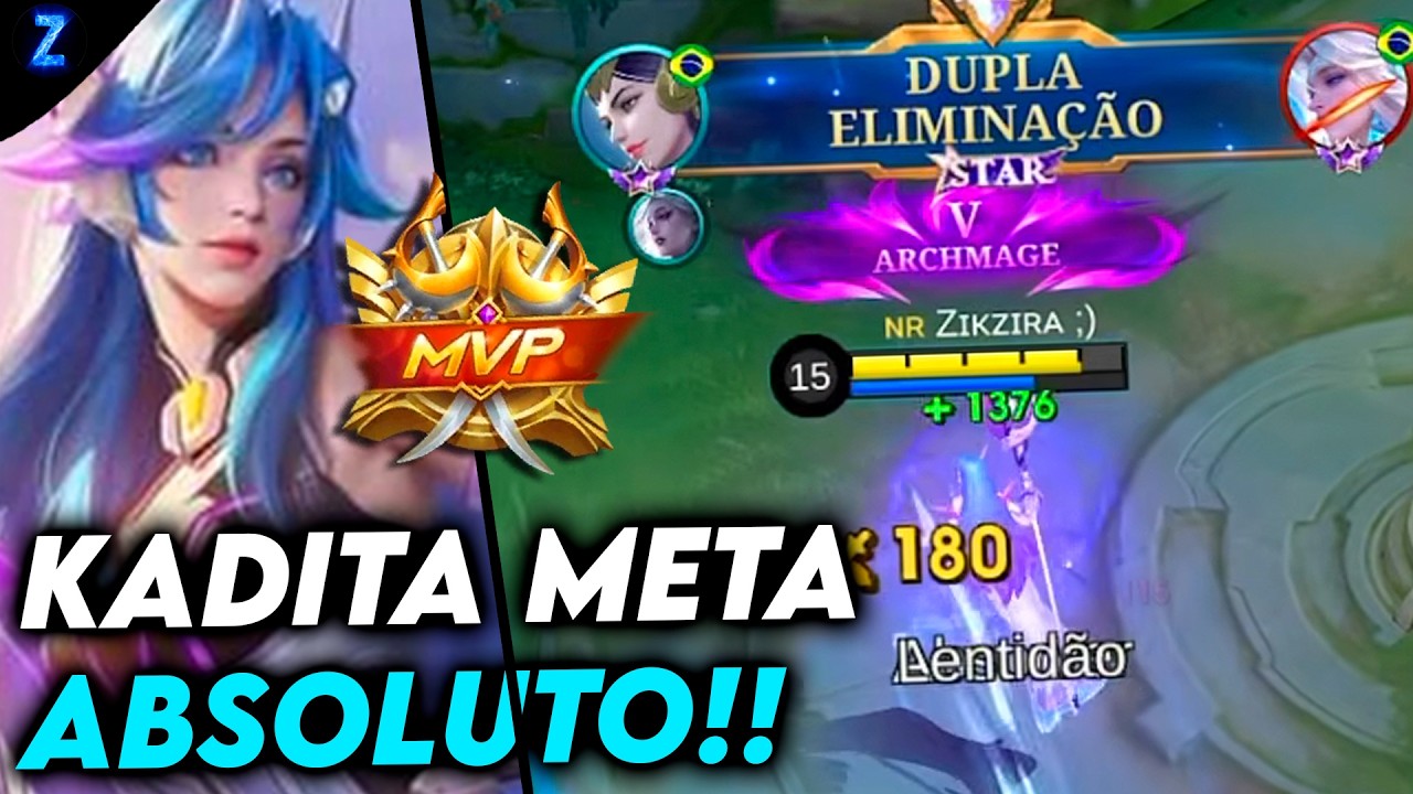 QUANDO O HERÓI É META, FAZ TOTAL DIFERENÇA! - KADITA GAMEPLAY | Mobile Legends
