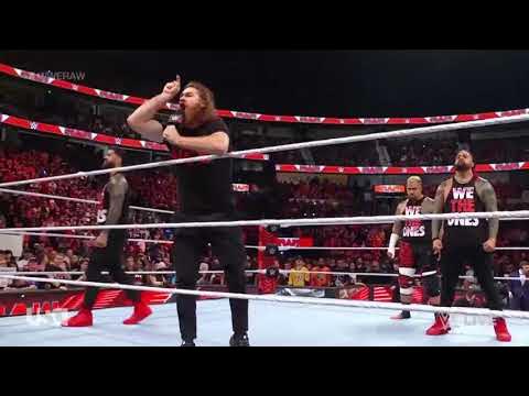 The Bloodline brawl with raw roster đ„đ€Ż | #wwe Raw highlights today 3 January 2023 background