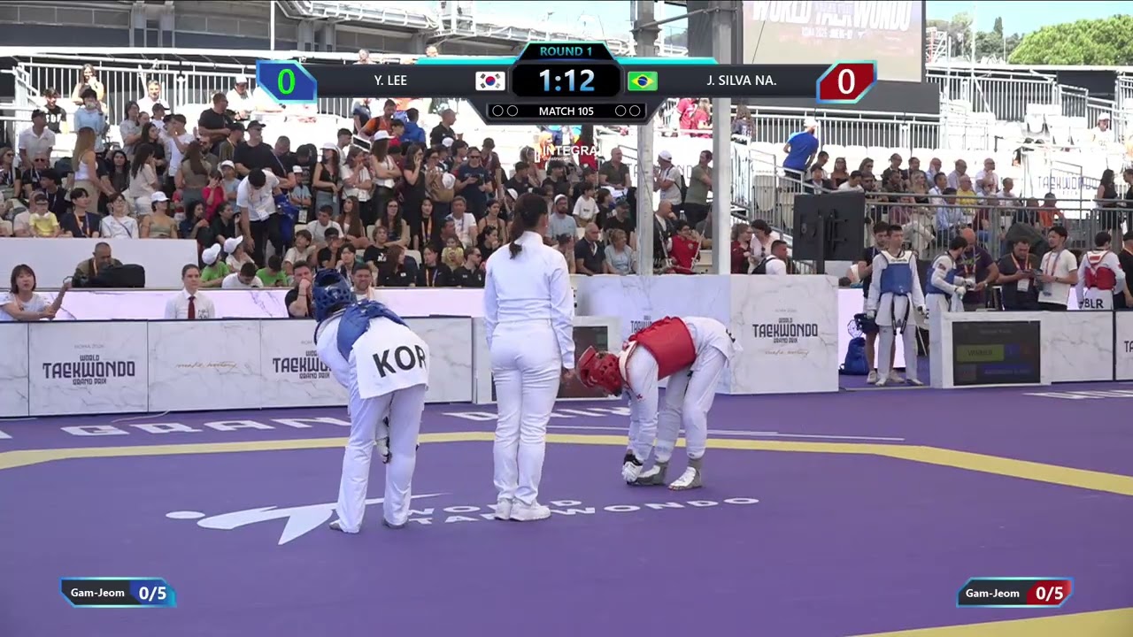 105 Round of 32 Women 49kg KOR Y LEE BRA J SILVA NA PGM