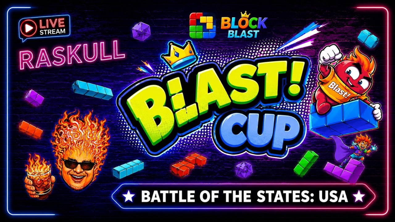 Join me for some Sunday Night Block Blast! - Blast! CUP action! #blockblast #blastCUPS2