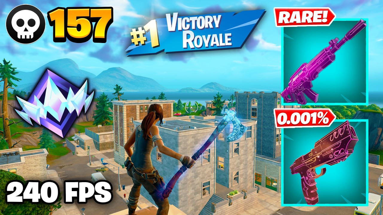 157 Elimination "RANKED RELOAD" Gameplay Wins (Fortnite Chapter 7 Keyboard & Mouse)