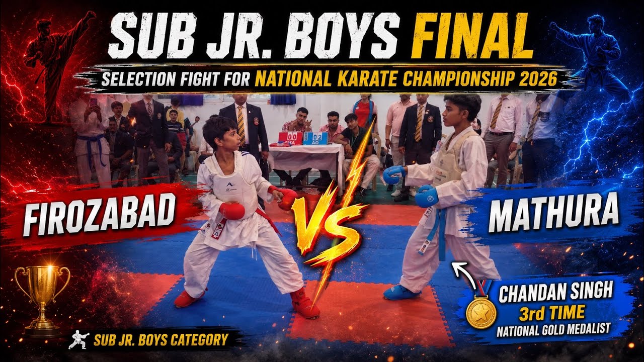 ЁЯФе 3x National Gold Medalist Chandan Singh in Action | Mathura vs Firozabad | Karate Final