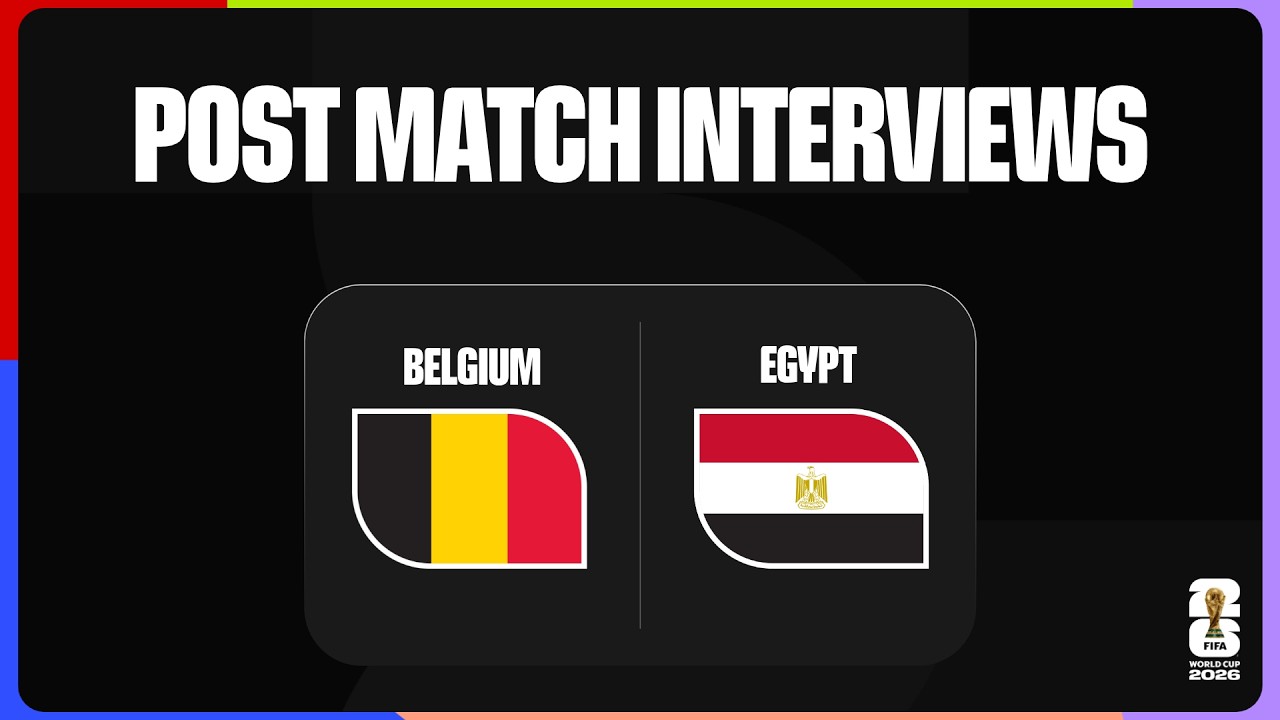 Post-Match Player Interviews: Belgium 1-1 Egypt background