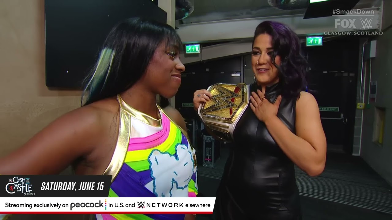 Piper Niven bombards Naomi and Bayley backstage: SmackDown, June 14, 2024