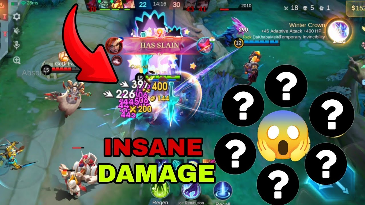 Gusion Insane Damage Build 😱 One Shot Everyone | Mobile Legends