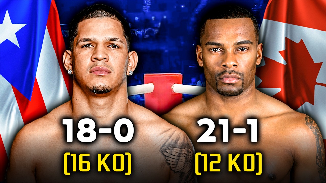 Edgar Berlanga (Puerto Rico) vs Steve Rolls (Canada) | Full Fight Highlights background