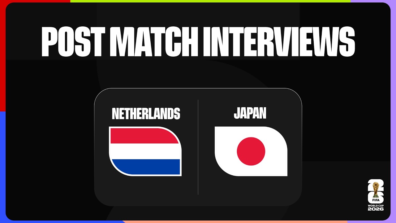 Post-Match Interviews: Netherlands 2-2 Japan