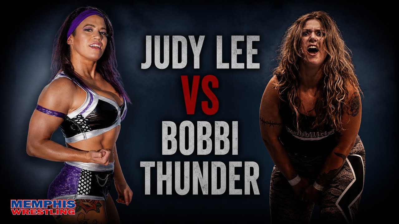 Bobbie Thunder vs Judy Lee | MEMPHIS WRESTLING background