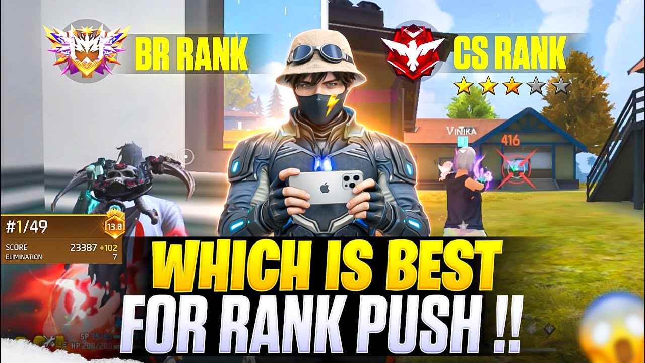 WHICH IS THE BEST MODE TO REACH GRANDMASTER FASTER ✅?? || CS RANK VS BR RANK