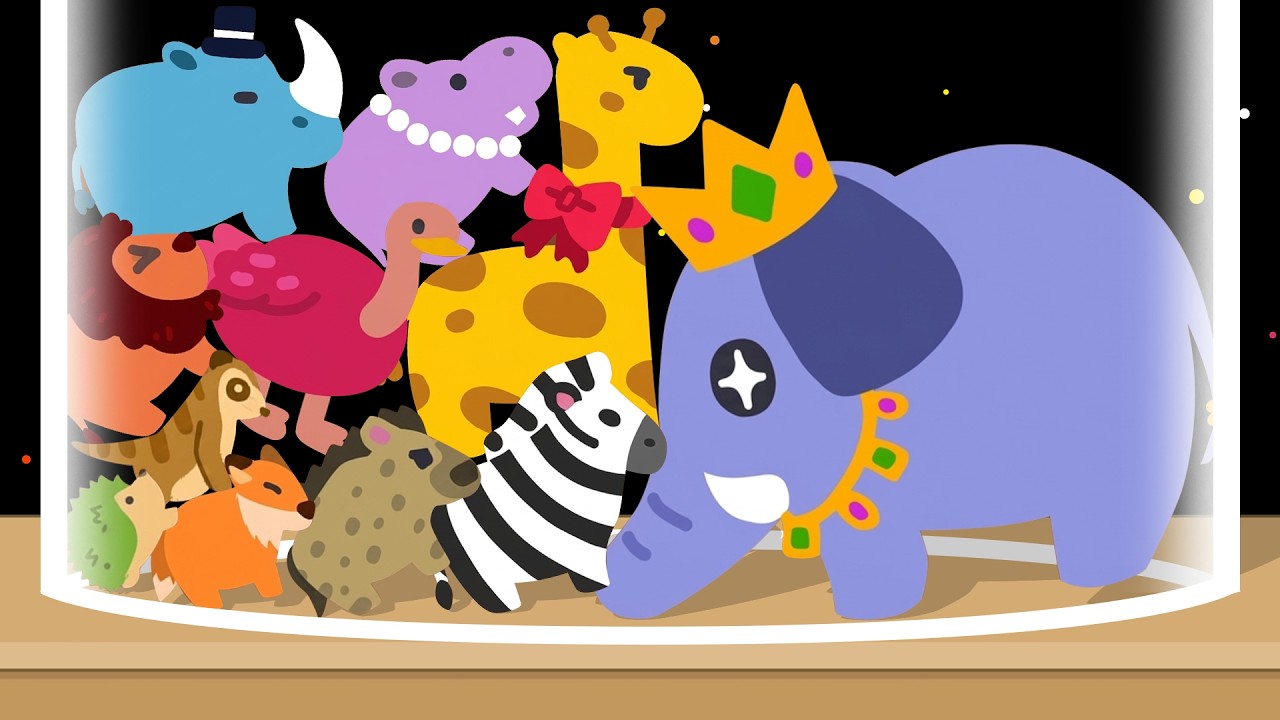 ANIMAL MERGE RELAXING PUZZLE - Drop Animals, Max Level Elephant, Merge Zoo, Suika Watermelon Fun!!