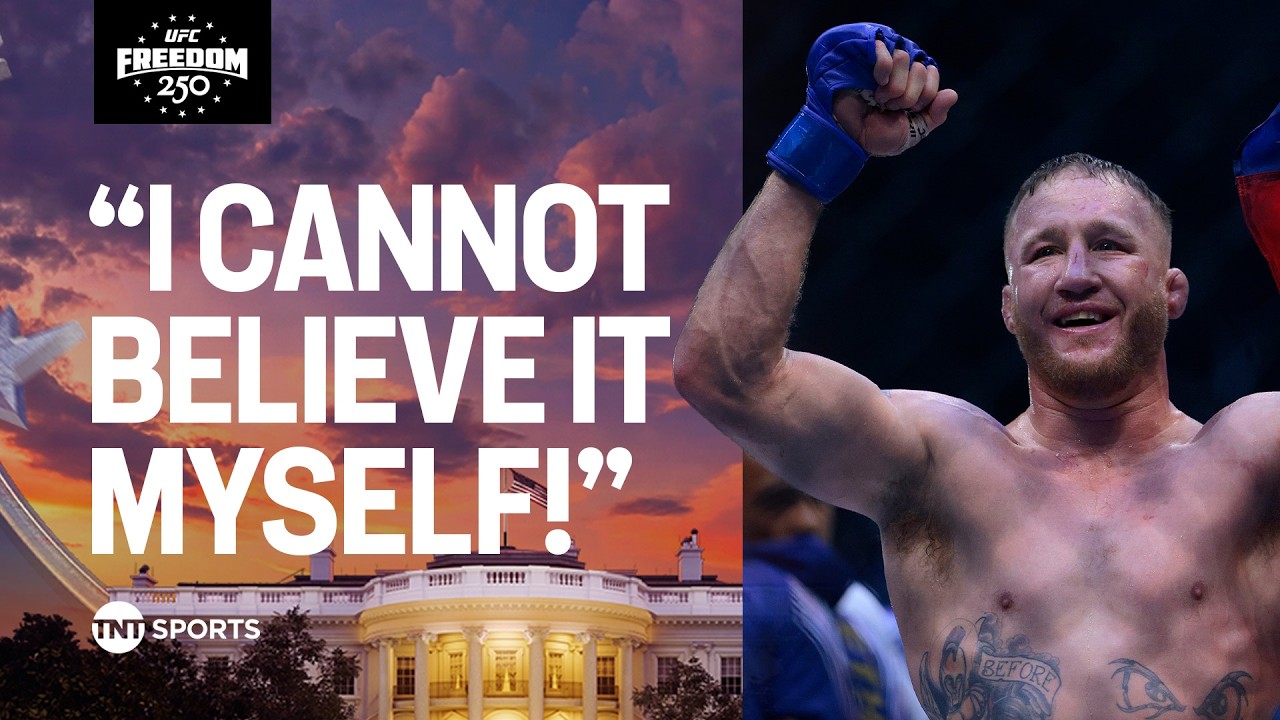 Justin Gaetjhe REACTS after DEFEATING Ilia Topuria at The White House 🤯 #UFCFreedom250