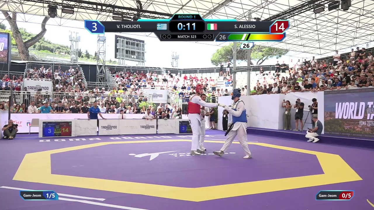 323 Round of 16 Men +80kg GRE V THOLIOTI ITA S ALESSIO PGM