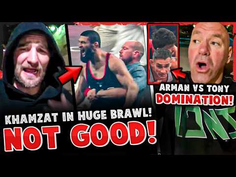 HUGE BRAWL BROKE OUT after Khamzat Chimaev vs Dillon Danis! Arman Tsarukyan DOMINATES Tony Ferguson! background