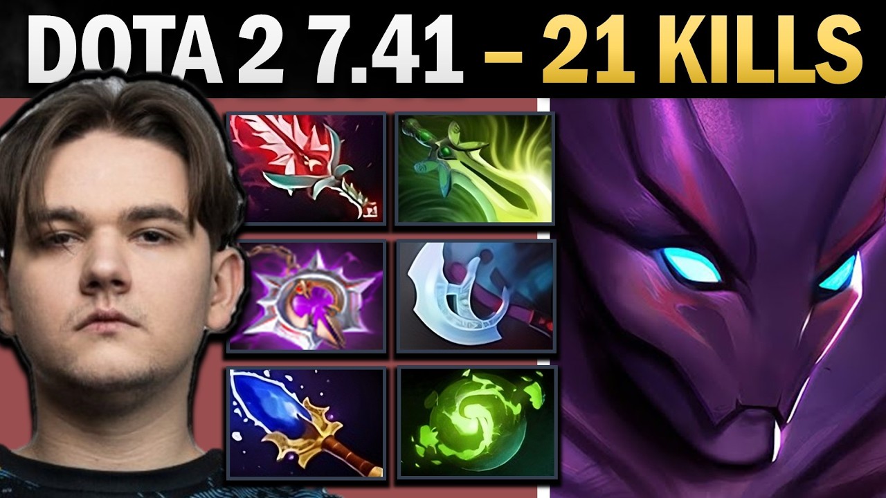 Spectre Dota 2 7.41 with Refresher and 21 Kills - Dota Gameplay