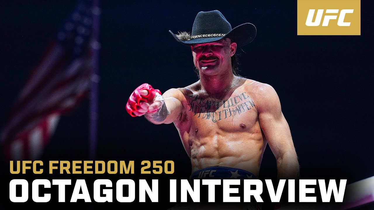 Diego Lopes Octagon Interview | UFC Freedom 250