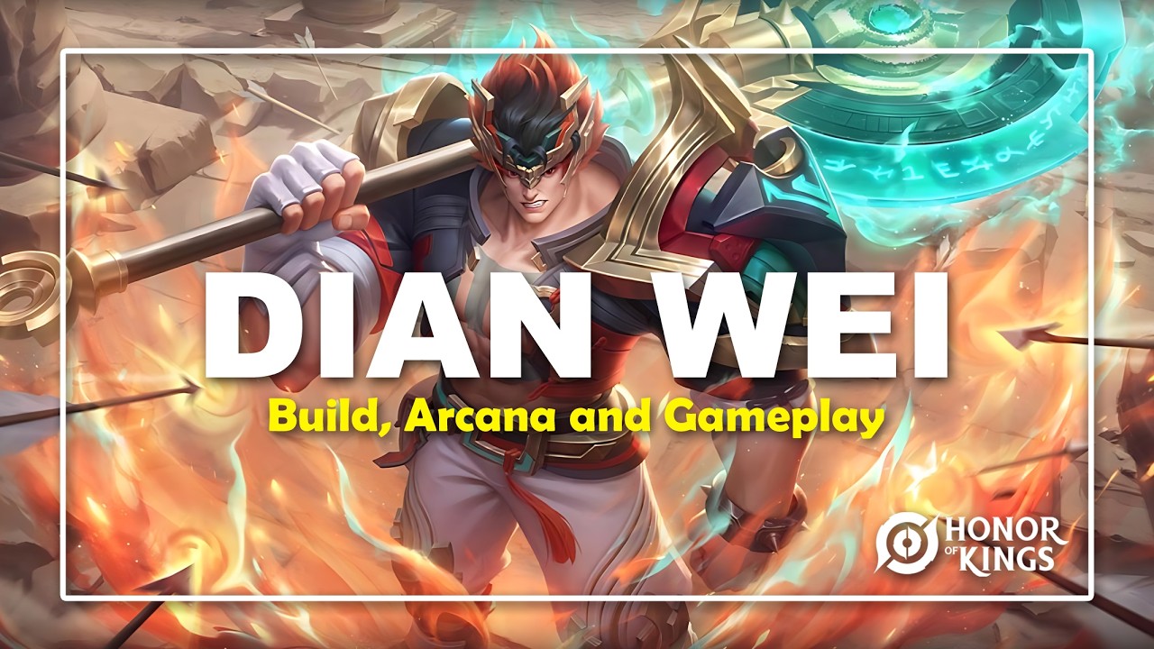 Honor of Kings Dian Wei Build, Arcana and Gameplay - Jungle Lane